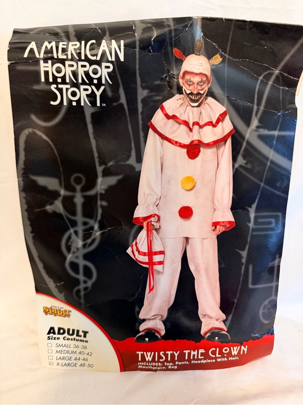 American Horror Story Twisty the Clown Costume Outfit-Adult XL